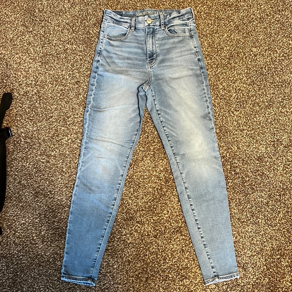 American eagle jeggings, light blue, size 6